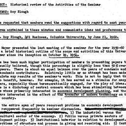 Minutes, 1960-05-17. Develo...