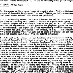Minutes, 1960-01-20. Develo...