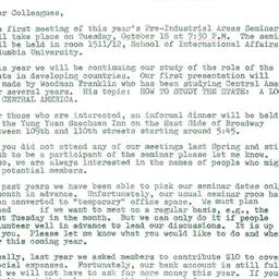 Announcements, 1977-10-18. ...