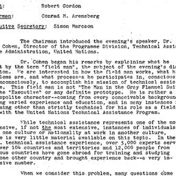 Minutes, 1957-10-29. Develo...