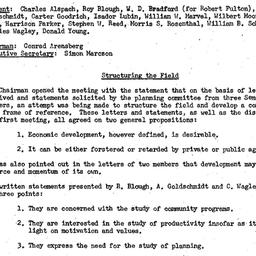Minutes, 1954-11-23. Develo...