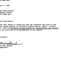Correspondence, 1990-06-01....