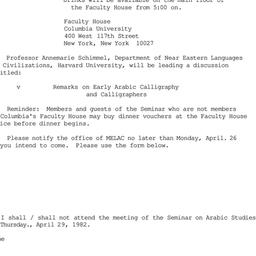 Announcements, 1982-04-29. ...