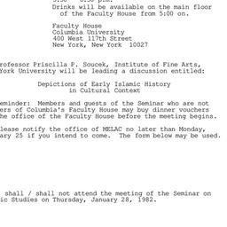 Announcements, 1982-01-28. ...