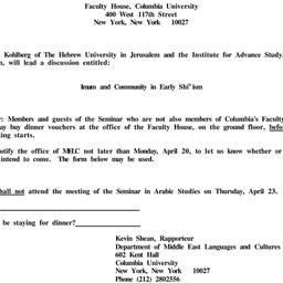 Announcements, 1987-04-23. ...
