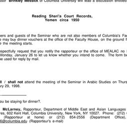 Announcements, 1998-01-29. ...