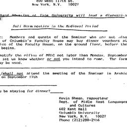Announcements, 1987-09-17. ...