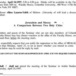 Announcements, 1997-04-24. ...