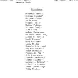 Minutes, 1985-02-21. Arabic...