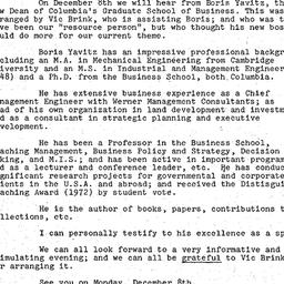Announcements, 1975-12-08. ...