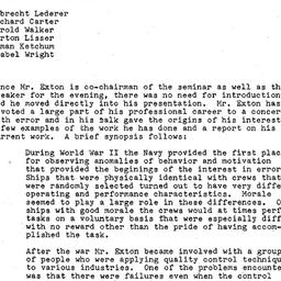 Minutes, 1979-03-12. Organi...