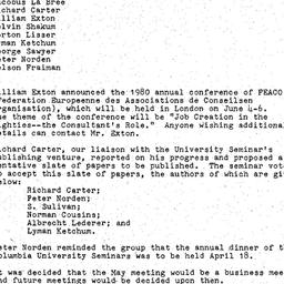 Minutes, 1979-04-09. Organi...