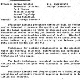 Minutes, 1979-03-12. Organi...