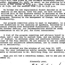 Announcements, 1979-08-24. ...