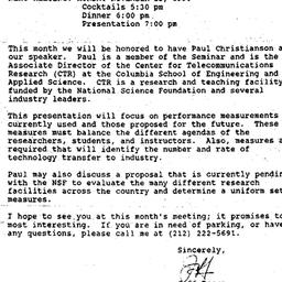 Announcements, 1990-10-28. ...