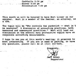 Announcements, 1990-11-28. ...