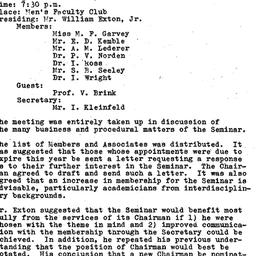 Minutes, 1969-03-10. Organi...