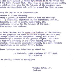 Announcements, 1968-10-16. ...