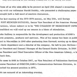 Correspondence, 1974-05-13....