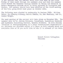 Announcements, 1956-11-05. ...