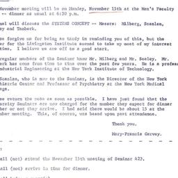 Announcements, 1965-11-15. ...