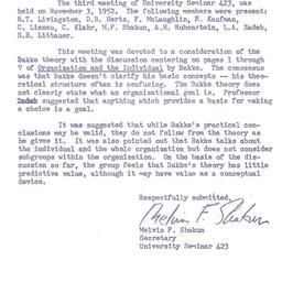 Minutes, 1952-11-03. Organi...