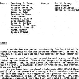 Minutes, 1981-10-12. Organi...
