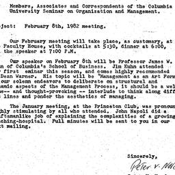 Announcements, 1982-01-25. ...