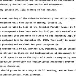Announcements, 1983-09-23. ...