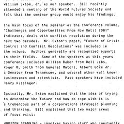 Minutes, 1986-10-13. Organi...