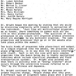Minutes, 1986-09-08. Organi...