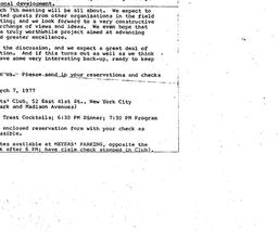 Announcements, 1977-03-07. ...