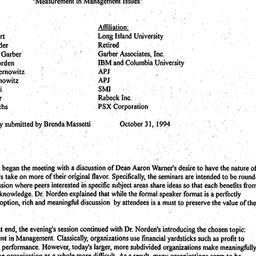 Minutes, 1994-10-10. Organi...