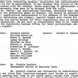 Minutes, 1981-05-11. Organi...