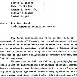 Minutes, 1981-02-09. Organi...