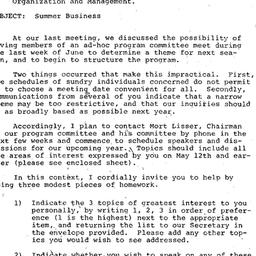 Announcements, 1981-07-02. ...