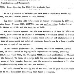 Announcements, 1981-08-26. ...