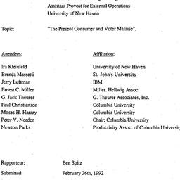 Minutes, 1993-02-08. Organi...