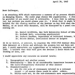 Announcements, 1962-04-26. ...