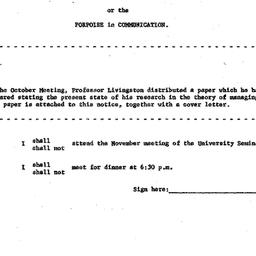 Announcements, 1961-11-13. ...