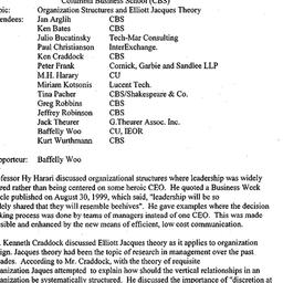 Minutes, 1999-10-11. Organi...