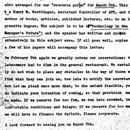 Announcements, 1971-02-10. ...