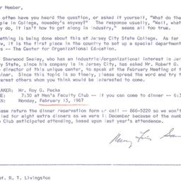 Announcements, 1967-02-04. ...