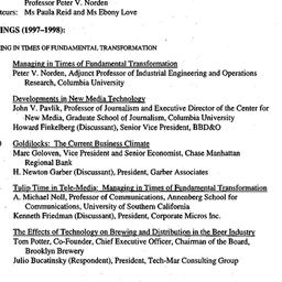 Schedules, Organization and...