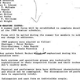 Minutes, 1988-04-11. Organi...