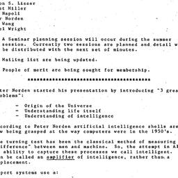 Minutes, 1988-05-09. Organi...