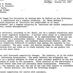Minutes, 1987-10-12. Organi...