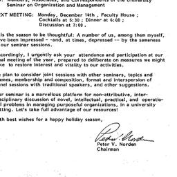 Announcements, 1987-11-25. ...