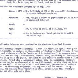 Announcements, 1958-12-01. ...