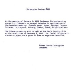 Announcements, 1959-02-02. ...